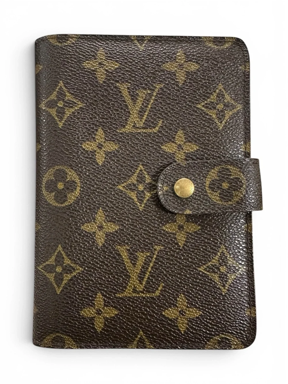 Louis Vuitton Monogram Leather Zip Around Bifold Passport Organizer Wallet